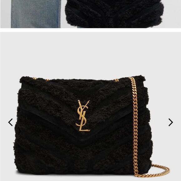 Brand new with dustbag Yves Saint Laurent Black Women's shoulder Bag LouLou - Picture 2 of 9